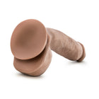 Au Naturel Macho 8.5 in. Posable Dual Density Dildo with Balls Tan