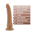 Au Naturel Roberto 9.5 in. Posable Dual Density Dildo Tan