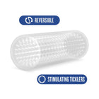M for Men Stroke Sleeve Reversible Stroker Clear