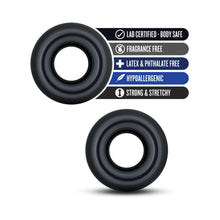 Stay Hard Donut Rings Oversized Cockring 2-Pack Black