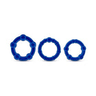 Stay Hard Beaded Cockrings 3-Piece Set Blue