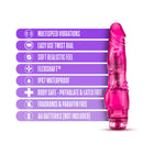 B Yours Vibe 4 Realistic 8 in. Vibrating Dildo Pink