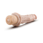 Dr. Skin Vibe 8 Realistic 9.75 in. Vibrating Dildo Beige