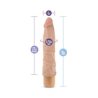 Dr. Skin Vibe 1 Realistic 9 in. Vibrating Dildo Beige