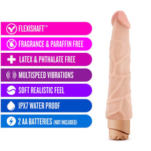 Dr. Skin Cock Vibe 1 Realistic 9 in. Vibrating Dildo Beige
