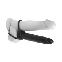 Anal Fantasy Collection Double Trouble 6 in. Dual-Entry Strap-On Dildo Black