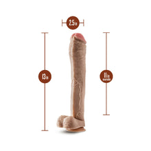 Hung Rider Lil John Realistic 13 in. Dildo with Balls Beige