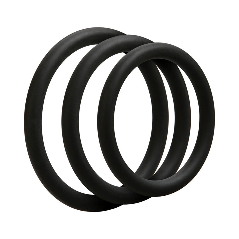 OptiMALE Â 3 C-Ring Set Â Thin Black
