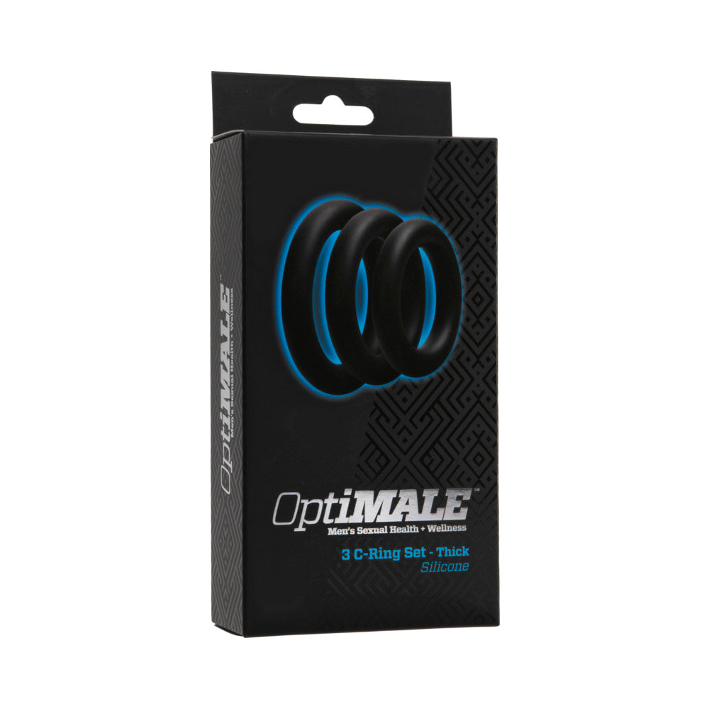 OptiMALE Â 3 C-Ring Set Â Thick Black