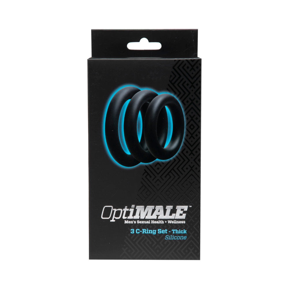 OptiMALE Â 3 C-Ring Set Â Thick Black