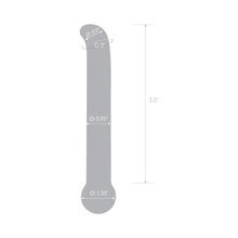 Glas 6.75 in. Purple G-Spot Tickler Glass Dildo
