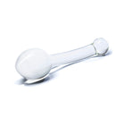 Glas 8 in. Pure Indulgence Anal Slider Prostate Stimulating Glass Dildo