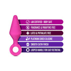 Luxe Candy Rimmer Small Silicone Anal Plug Pink