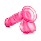 B Yours Sweet ''n Hard 1 Realistic 7 in. Dildo with Balls Pink