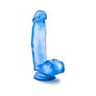 B Yours Sweet ''n Hard 1 Realistic 7 in. Dildo with Balls Blue