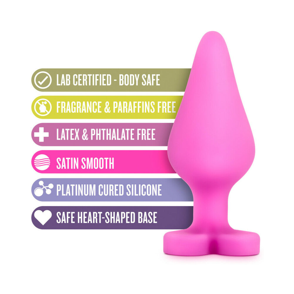 Play with Me Naughty Candy Hearts ''Be Mine'' Anal Plug Pink