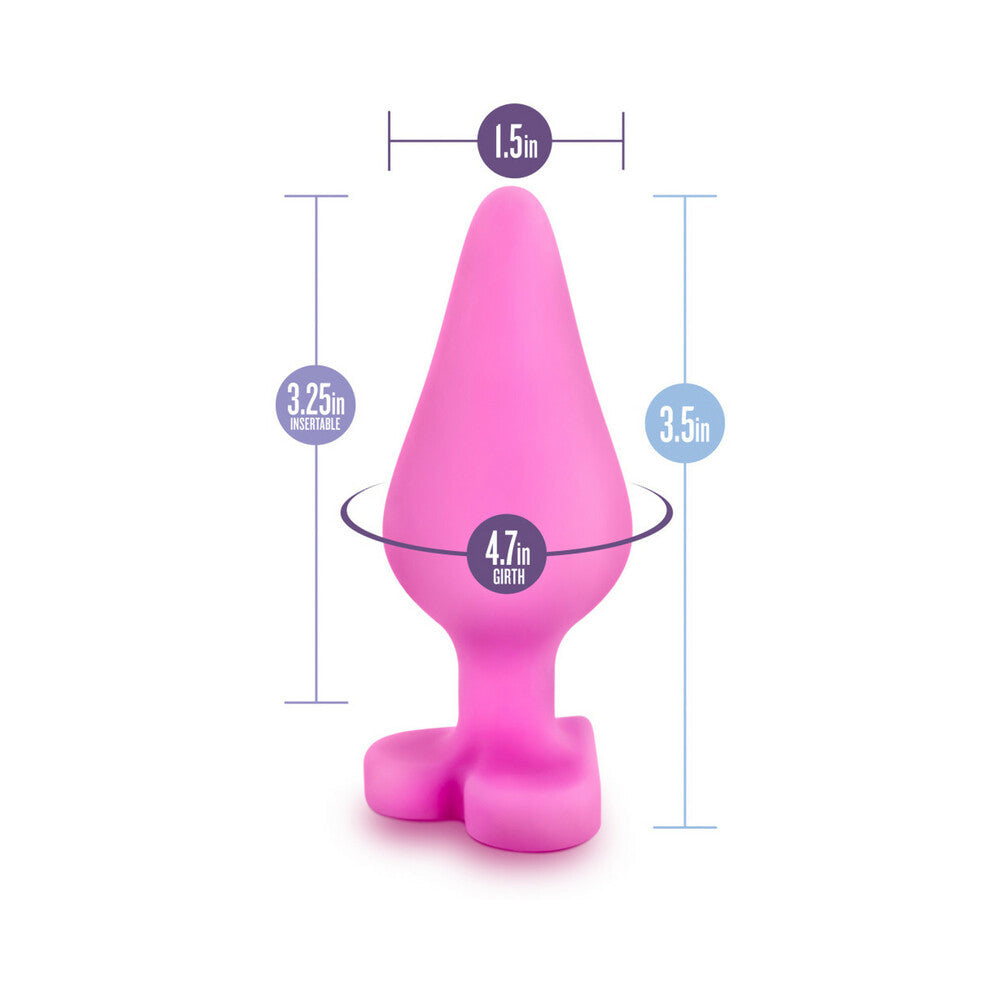 Play with Me Naughty Candy Hearts ''Be Mine'' Anal Plug Pink