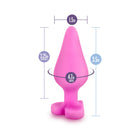 Play with Me Naughty Candy Hearts ''Be Mine'' Anal Plug Pink