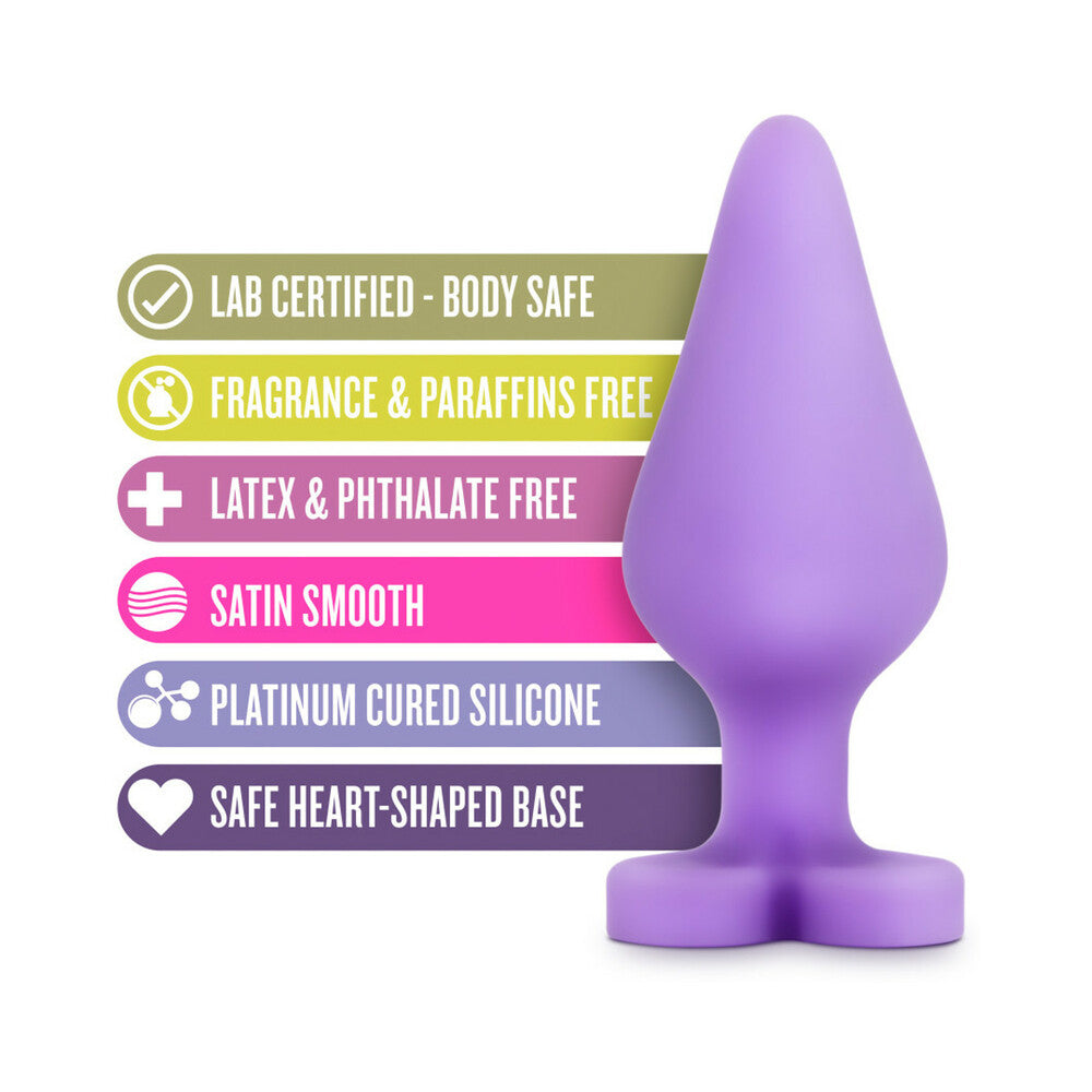 Play with Me Naughty Candy Hearts ''Do Me Now'' Anal Plug Purple