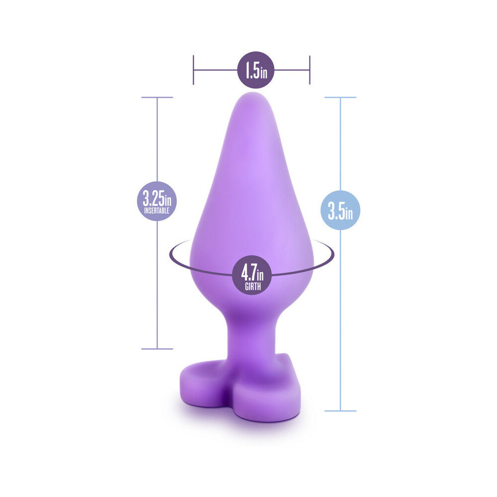 Play with Me Naughty Candy Hearts ''Do Me Now'' Anal Plug Purple