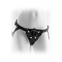 Fetish Fantasy Series Adjustable Vibrating Plush Harness Black