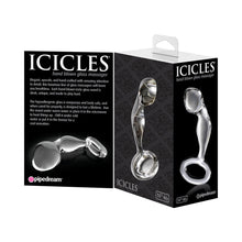 Icicles No. 46 Glass Prostate Massager 3.5 in. Clear