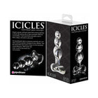Icicles No. 47 Beaded 4 in. Glass Anal Plug Clear