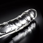 Icicles No. 62 Curved Realistic 6.5 in. Glass Dildo Clear