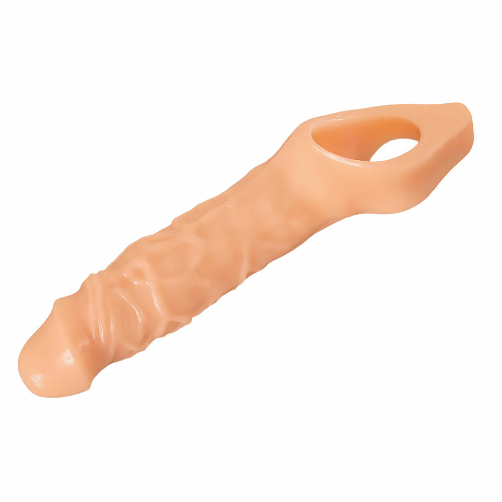 Size Matters Really Ample Penis Enhancer Sheath Beige