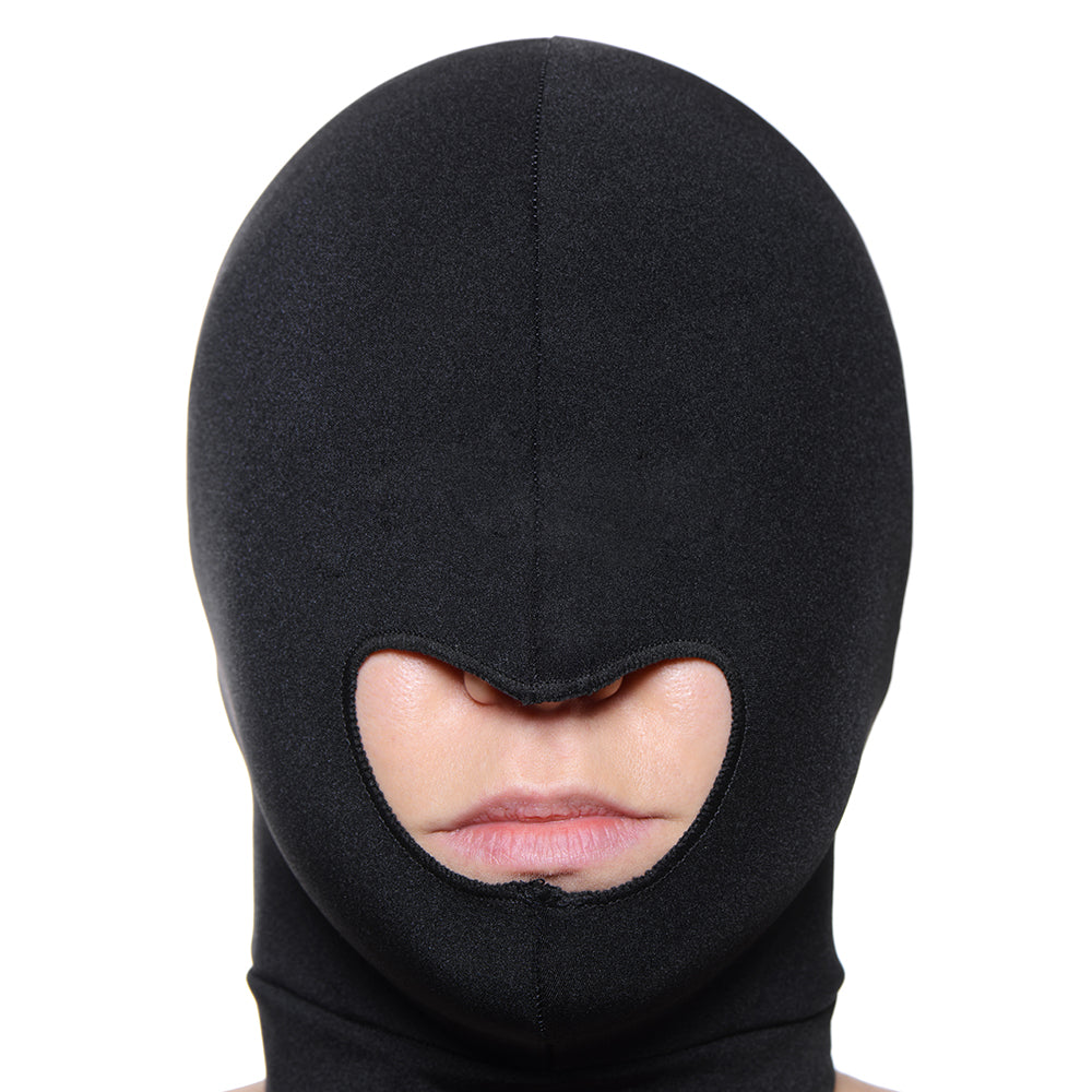 Master Series Facade Spandex Hood with Mouth Hole Black