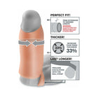 Fantasy X-tensions 7 in. Real Feel Enhancer XL Open-Ended Sling Beige