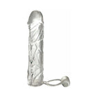 Fantasy X-tensions Vibrating Super Sleeve 1 in. Extension With Ball Strap Clear