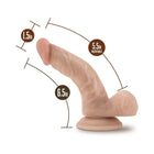 Loverboy The Boy in Blue Realistic 6.5 in. Dildo with Balls Beige