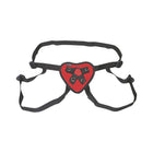 Lux Fetish Red Heart Strap-On Harness
