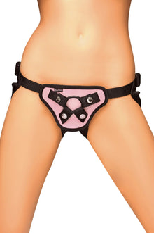 Lux Fetish Pretty in Pink Strap-On Harness