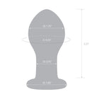 Glas 3.5 in. Galileo Glass Butt Plug