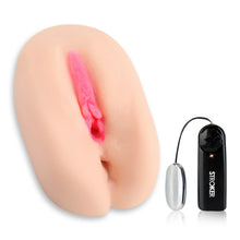 Hustler Vibrating Pussy & Ass 2 Tight Holes Dual Entry Masturbator