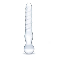 Glas 8 in. Joystick Clear Glass Dildo