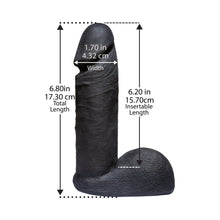 Vac-U-Lock - ULTRASKYN 6in Realistic Cock CODEBLACK