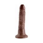 King Cock 7 in. Cock Realistic Dildo With Suction Cup Brown