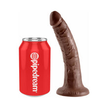 King Cock 7 in. Cock Realistic Dildo With Suction Cup Brown