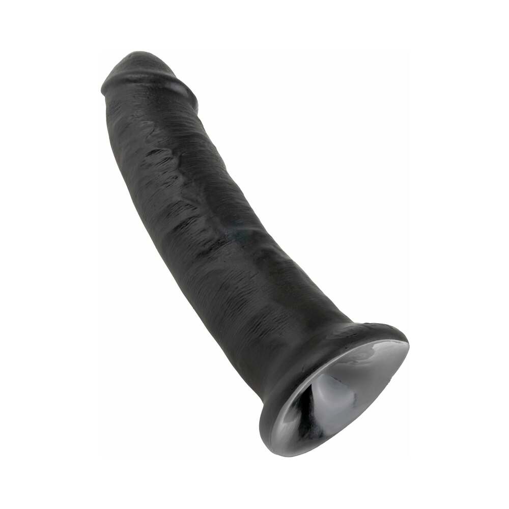 King Cock 9 in. Cock Realistic Dildo With Suction Cup Black