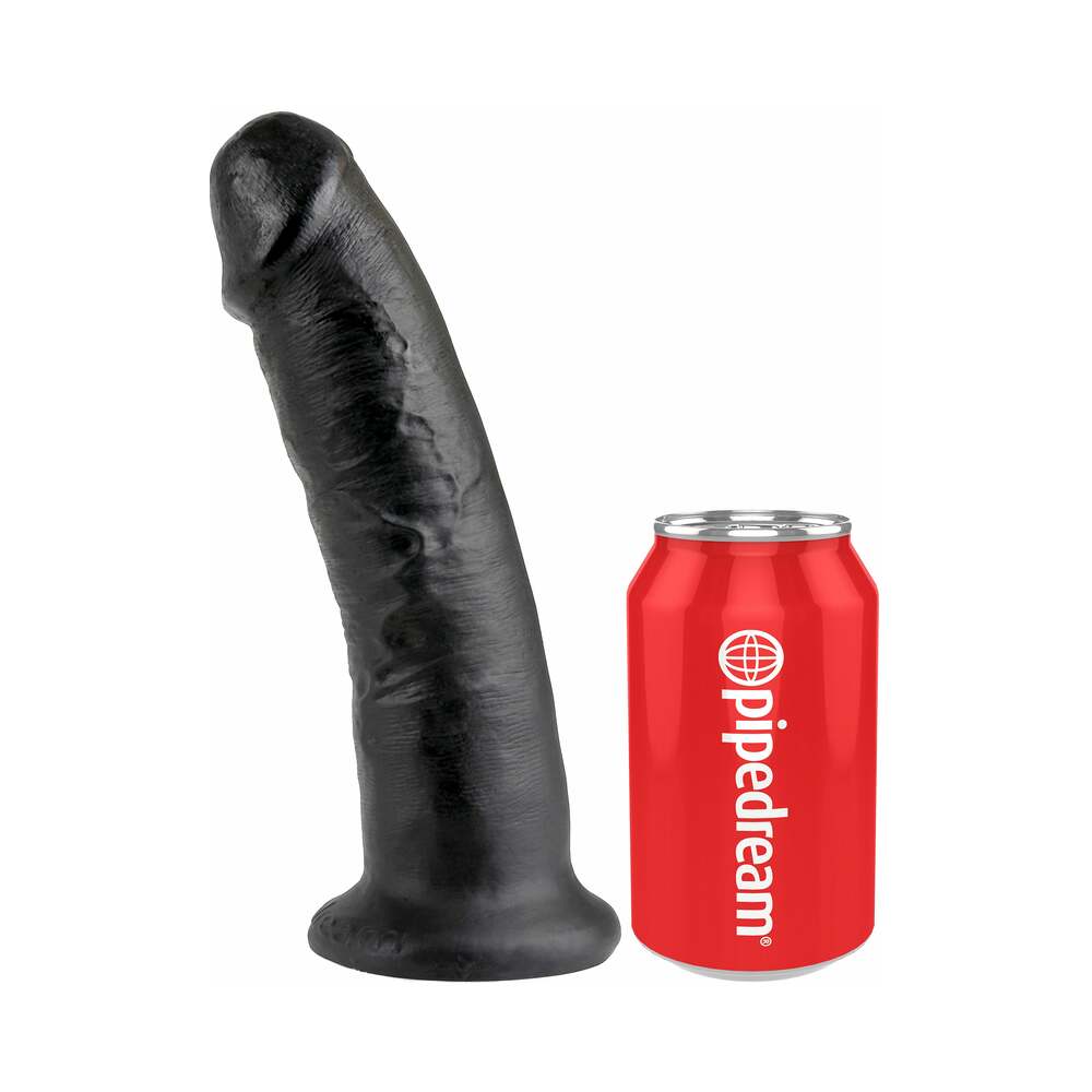 King Cock 9 in. Cock Realistic Dildo With Suction Cup Black