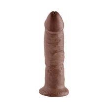King Cock 9 in. Cock Realistic Dildo With Suction Cup Brown