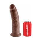 King Cock 10 in. Cock Realistic Dildo With Suction Cup Brown