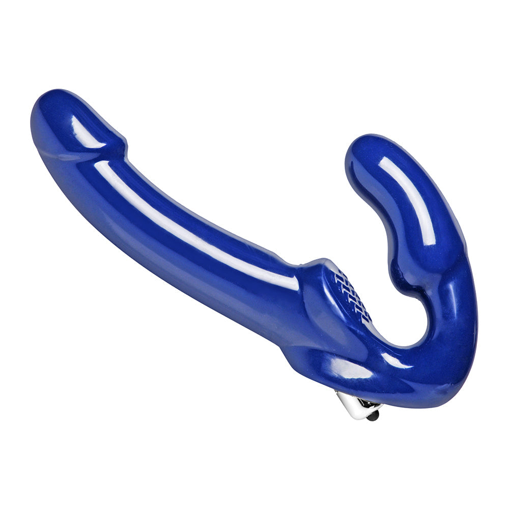 Strap U Revolver II Strapless Strap-On Dildo Blue