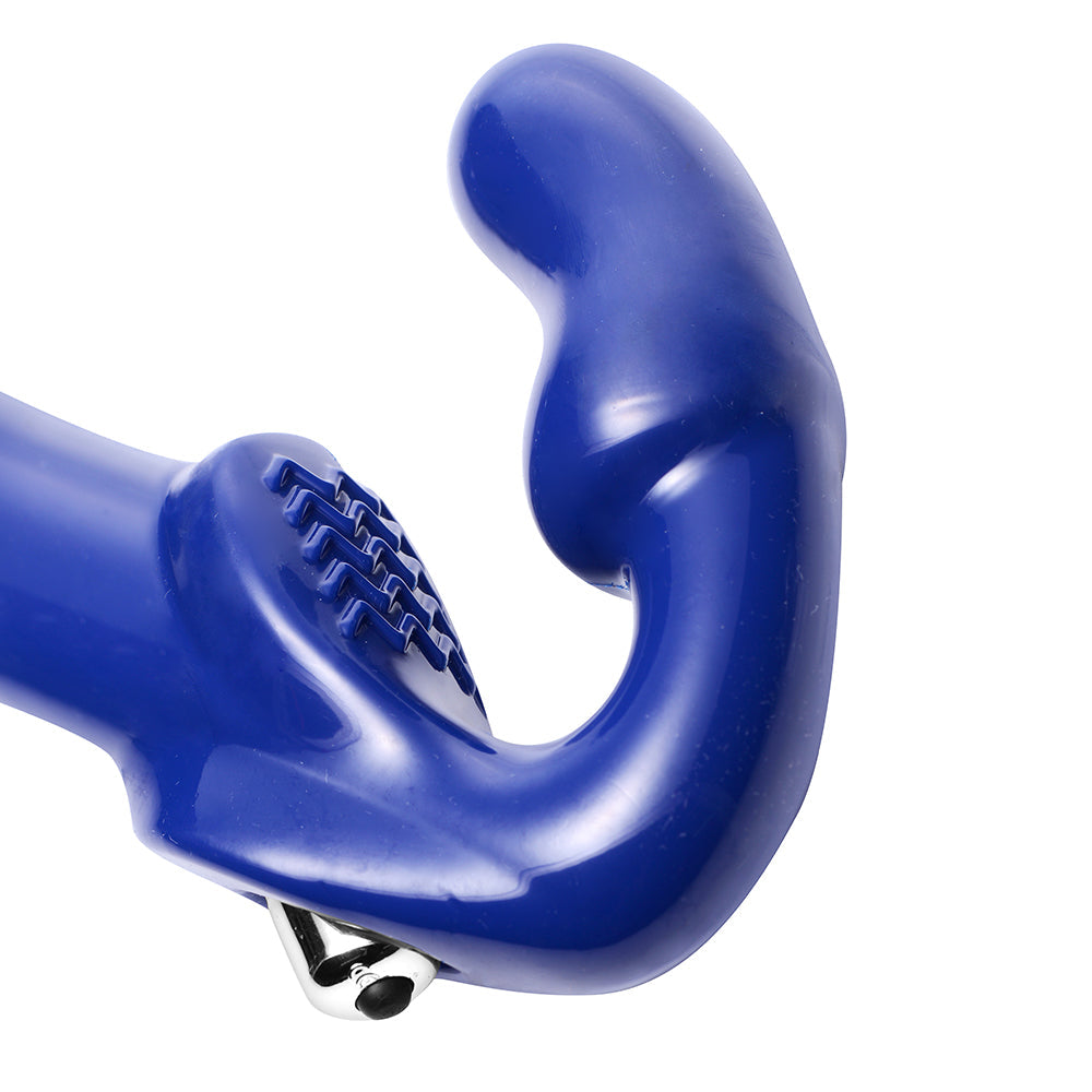 Strap U Revolver II Strapless Strap-On Dildo Blue