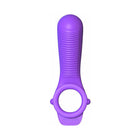 Fantasy C-Ringz Remote-Controlled Vibrating Ride N Glide Couples Ring Purple