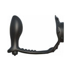 Fantasy C-Ringz Rock Hard Ass-Gasm Vibrating Silicone Cockring With Anal Plug Black