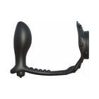 Fantasy C-Ringz Rock Hard Ass-Gasm Vibrating Silicone Cockring With Anal Plug Black